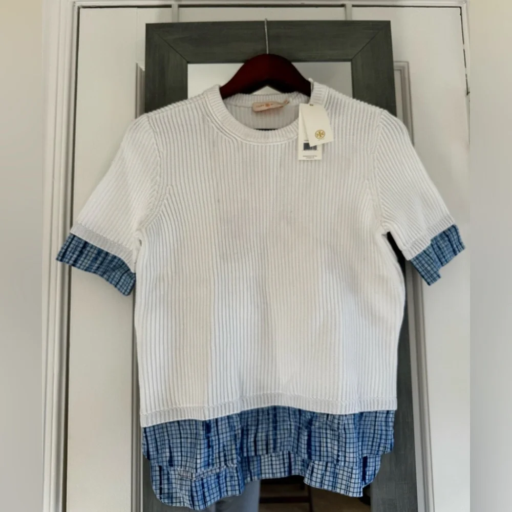 Tory Burch Color Block Top Coastal